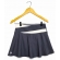 Saia Esportiva com Short Interno e detalhe em faixa branco. - Cinza