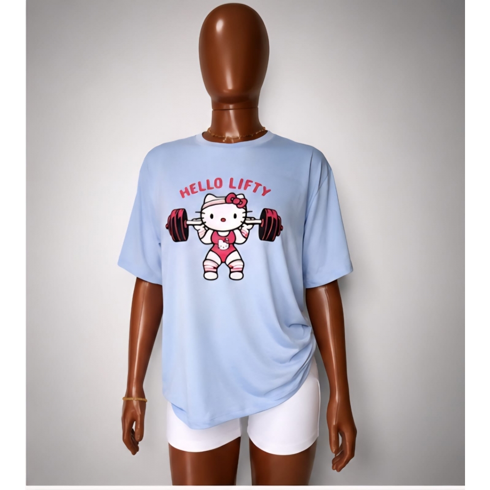 Camiseta estampada - Hello Kitty - Azul BB